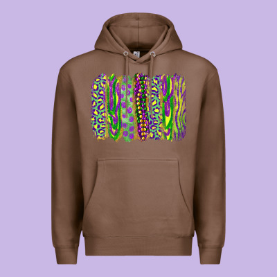 Mardi Gras Brush Stroke Premium Hoodie Designed By Ranaportraitstore