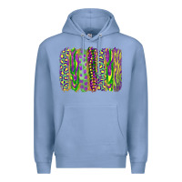 Colony Blue mardi gras brush stroke Premium Hoodie - RanaPortraitStore