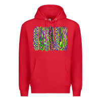 Red mardi gras brush stroke Premium Hoodie - RanaPortraitStore