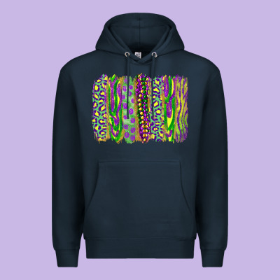 Mardi Gras Brush Stroke Premium Hoodie Designed By Ranaportraitstore