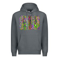 Rock mardi gras brush stroke Premium Hoodie - RanaPortraitStore