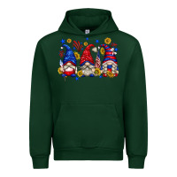 Forest Green American gnomes with sunflowers Urban Hoodie - texasbilliewilder