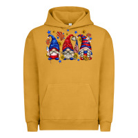 Pigment Peanut Butter American gnomes with sunflowers Urban Hoodie - texasbilliewilder