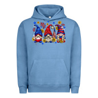 Pigment Pebble Blue American gnomes with sunflowers Urban Hoodie - texasbilliewilder