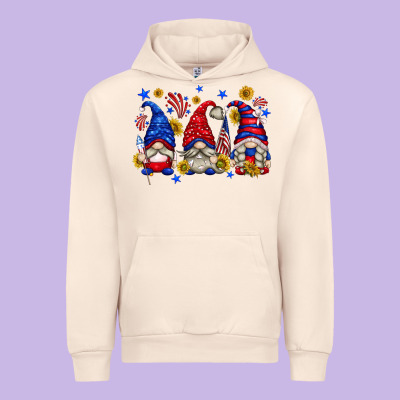Urban Hoodie American gnomes with sunflowers