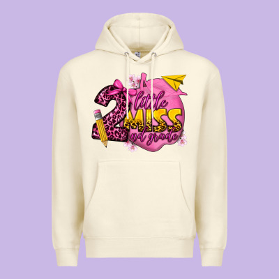 Little Miss 2nd Grade Premium Hoodie Designed By Texasbilliewilder