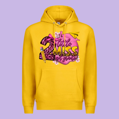 Little Miss 2nd Grade Premium Hoodie Designed By Texasbilliewilder