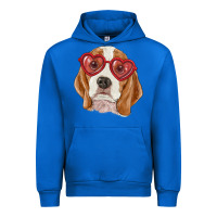 Cobalt beagle with love glasses Urban Hoodie - RanaPortraitStore