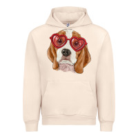 Sandshell beagle with love glasses Urban Hoodie - RanaPortraitStore