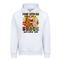 White torn between looki like a snack and eatin one Urban Hoodie - Zillion Design Studio