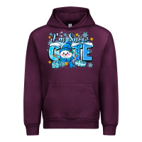 Mauve Wine im snow cute Urban Hoodie - Zillion Design Studio