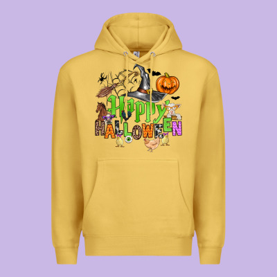 Happy Halloween Farm Animals Premium Hoodie Designed By Zillion Design Studio