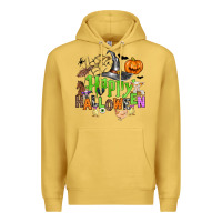 Antique Gold happy halloween farm animals Premium Hoodie - Zillion Design Studio