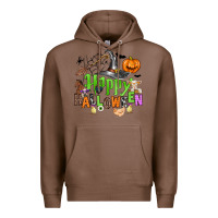 Chestnut happy halloween farm animals Premium Hoodie - Zillion Design Studio