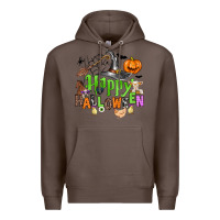 Coffee happy halloween farm animals Premium Hoodie - Zillion Design Studio