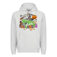 Dove Grey happy halloween farm animals Premium Hoodie - Zillion Design Studio
