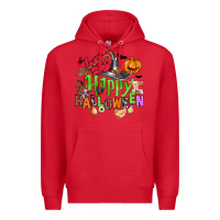 Red happy halloween farm animals Premium Hoodie - Zillion Design Studio