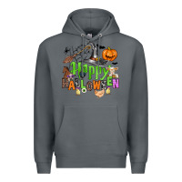 Rock happy halloween farm animals Premium Hoodie - Zillion Design Studio