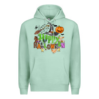 Seafoam happy halloween farm animals Premium Hoodie - Zillion Design Studio