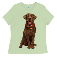 Chocolate Lab Labrador Retriever Ladies Tee | Teevron
