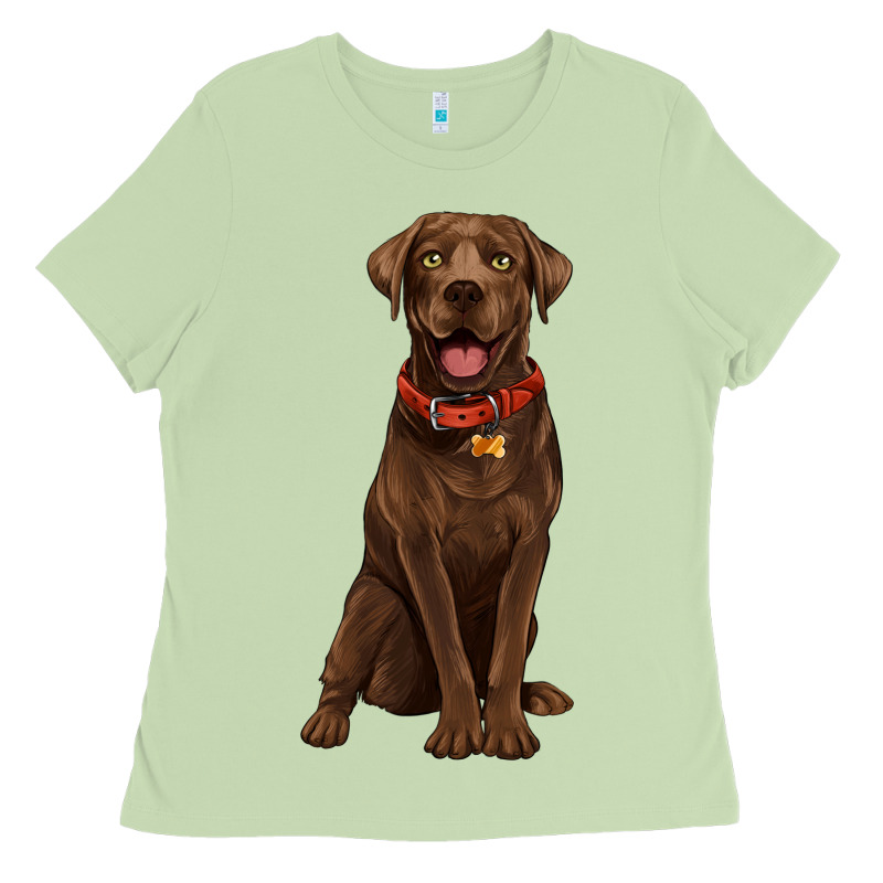 Chocolate Lab Labrador Retriever Ladies Tee by Artiststas | Teevron