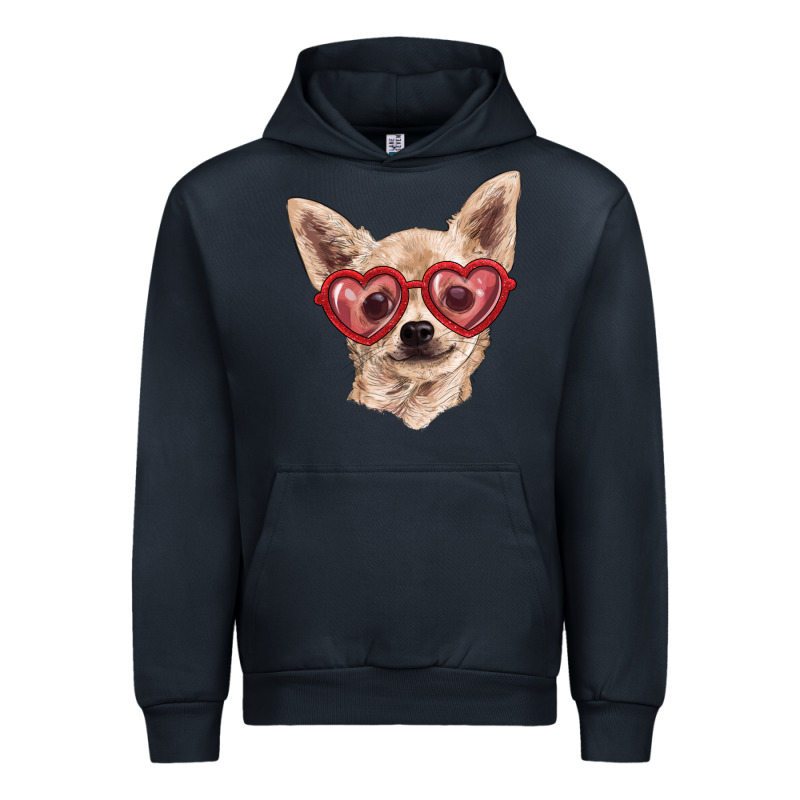 Chihuahua Dog With Love Glasses Urban Hoodie by RanaPortraitStore | Teevron