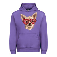 Tulip chihuahua dog with love glasses Urban Hoodie - RanaPortraitStore
