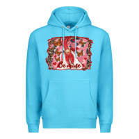 Ocean Blue be mine rooster Premium Hoodie - RanaPortraitStore