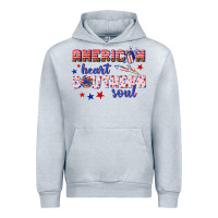 Heather Grey American heart southern soul Urban Hoodie - texasbilliewilder