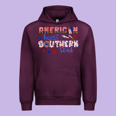 Urban Hoodie American heart southern soul