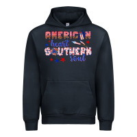 Navy American heart southern soul Urban Hoodie - texasbilliewilder