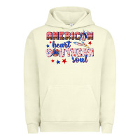 Pigment Pistachio American heart southern soul Urban Hoodie - texasbilliewilder