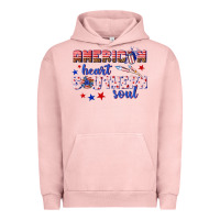 Pigment Salmon American heart southern soul Urban Hoodie - texasbilliewilder