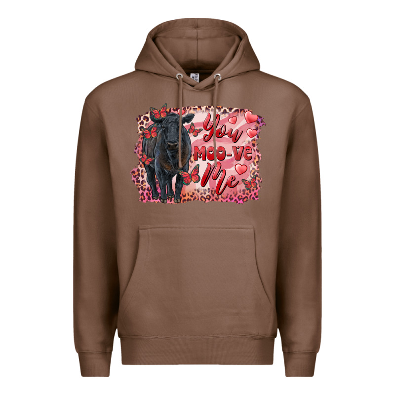 You Moo Ve  Me Black Angus Premium Hoodie by RanaPortraitStore | Teevron