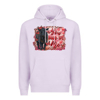 Lilac you moo ve  me black angus Premium Hoodie - RanaPortraitStore