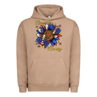 Pigment Burro American honey with bee Urban Hoodie - texasbilliewilder