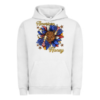 Pigment Lunar Rock American honey with bee Urban Hoodie - texasbilliewilder