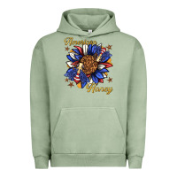Pigment Oil Green American honey with bee Urban Hoodie - texasbilliewilder