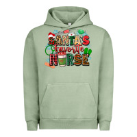 Pigment Oil Green santas favorite nurse Urban Hoodie - Zillion Design Studio