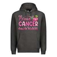 Charcoal Heather breast cancer awareness Premium Hoodie - Zillion Design Studio