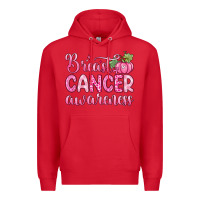 Red breast cancer awareness Premium Hoodie - Zillion Design Studio