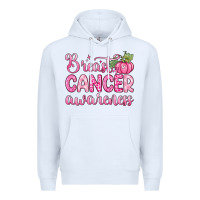 White breast cancer awareness Premium Hoodie - Zillion Design Studio