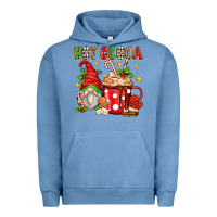 Pigment Pebble Blue hot cocoa gnome Urban Hoodie - Zillion Design Studio