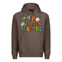 Coffee pe teacher Premium Hoodie - AdoDesignShop