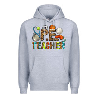 Heather Grey pe teacher Premium Hoodie - AdoDesignShop