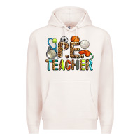 Pale Pink pe teacher Premium Hoodie - AdoDesignShop