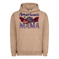 Pigment Burro American mama with cowboy Urban Hoodie - texasbilliewilder