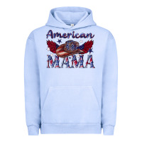 Pigment Grape Ice American mama with cowboy Urban Hoodie - texasbilliewilder