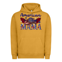 Pigment Peanut Butter American mama with cowboy Urban Hoodie - texasbilliewilder