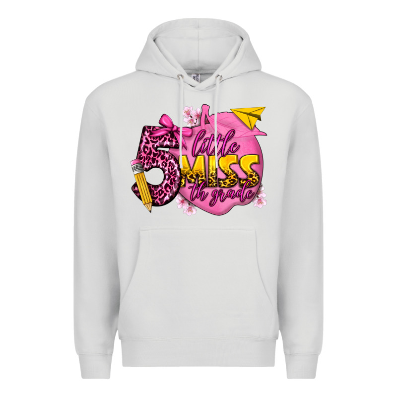 Little Miss 5th Grade Premium Hoodie by texasbilliewilder | Teevron
